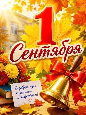 С 1 сентября!